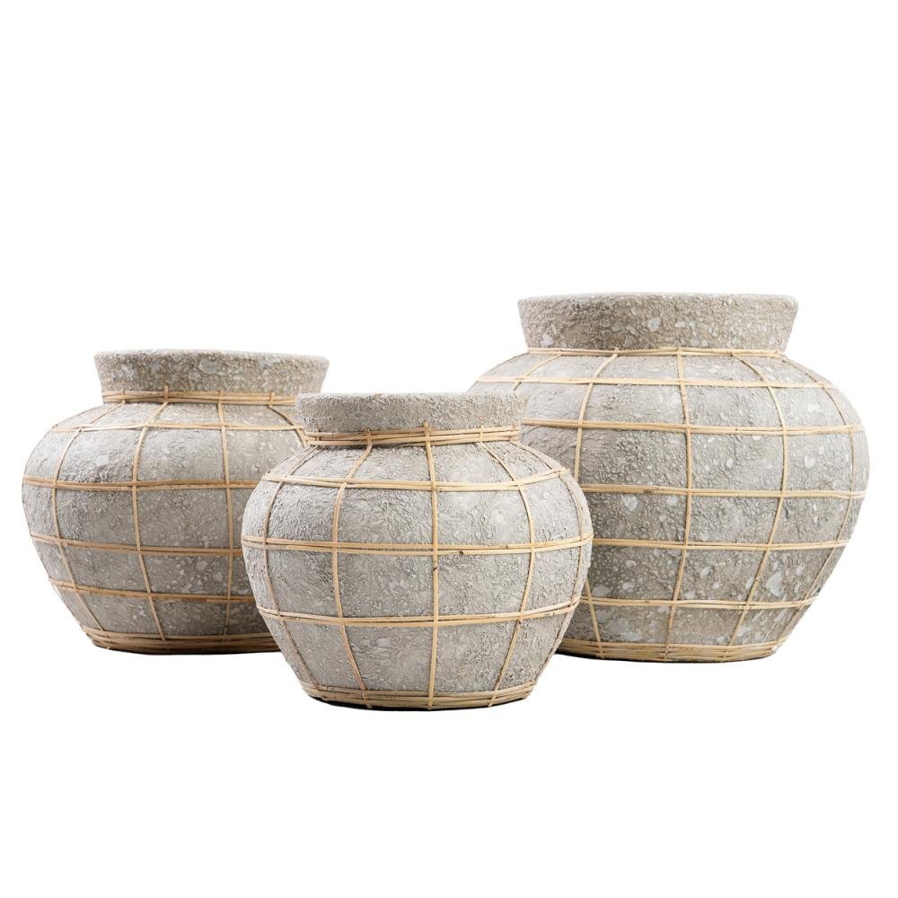 BELLY TERRACOTTA VASE | CONCRETE | SMALL - Green Design Gallery