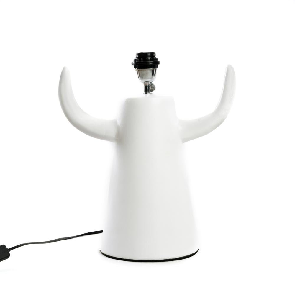 BILLY BOB TABLE LAMP | WHITE + NATURAL - Green Design Gallery