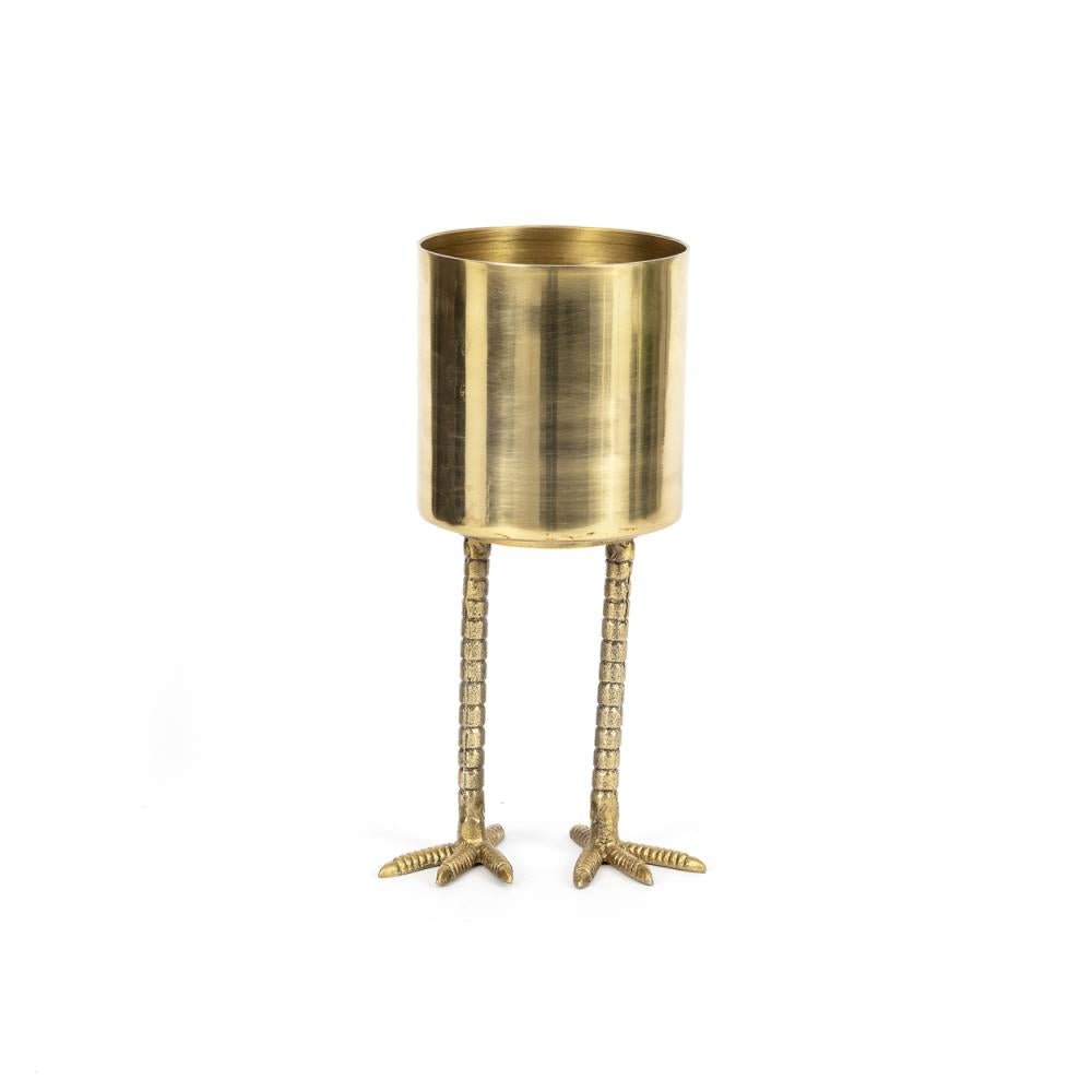 BIRD FEET PLANTER | BRASS | 2 SIZES - Green Design Gallery