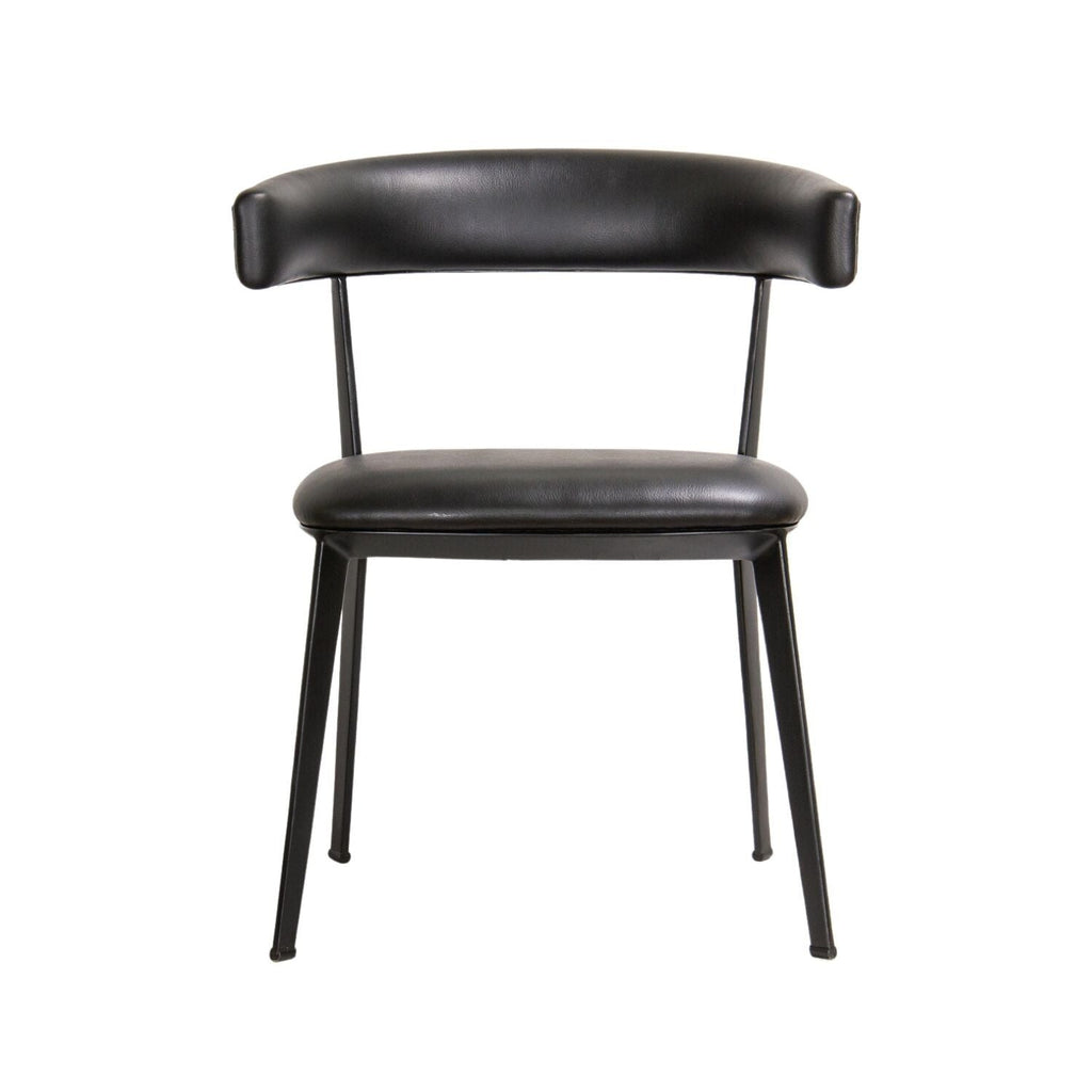 BLAKE DINING CHAIR | BLACK VEGAN LEATHER - Green Design Gallery