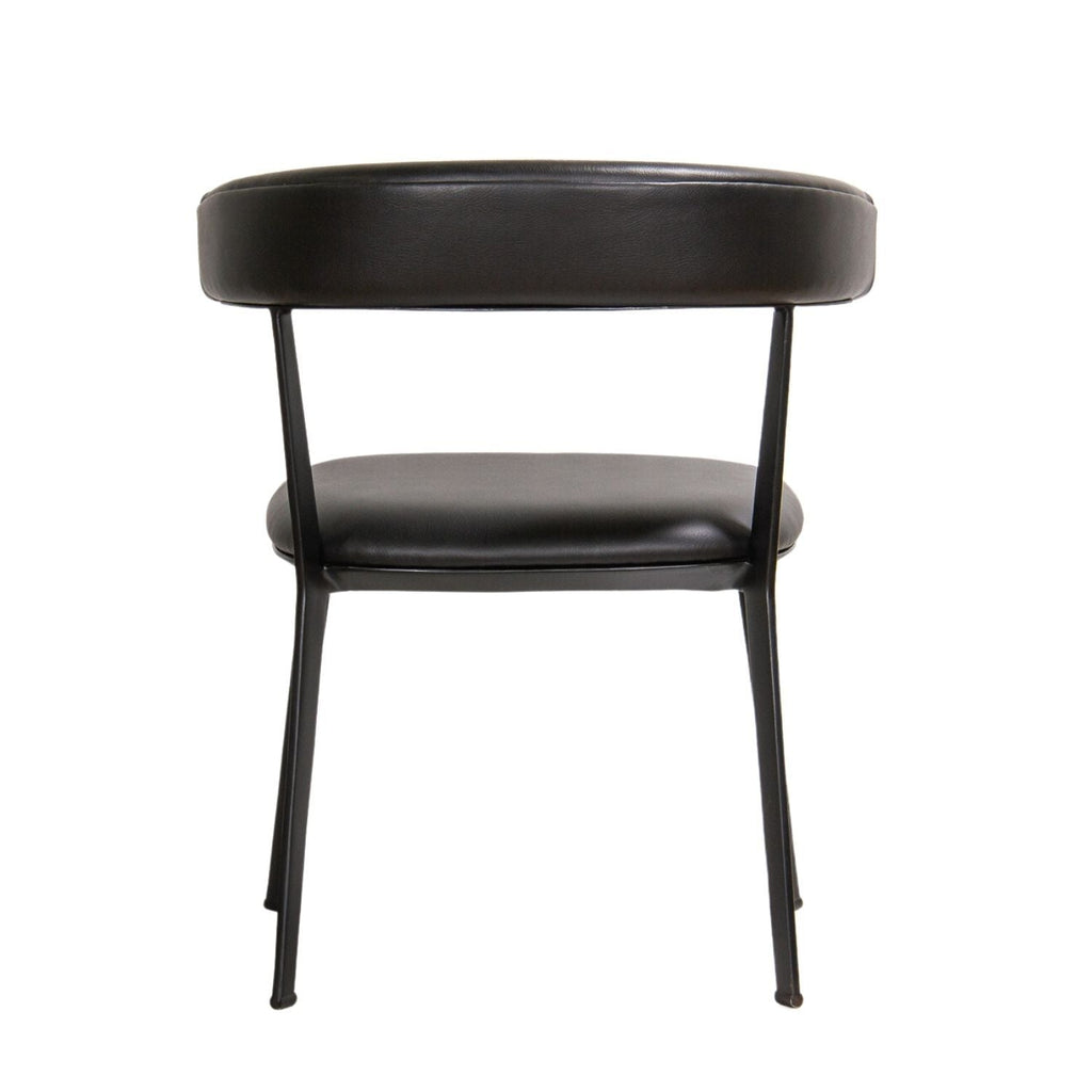 BLAKE DINING CHAIR | BLACK VEGAN LEATHER - Green Design Gallery
