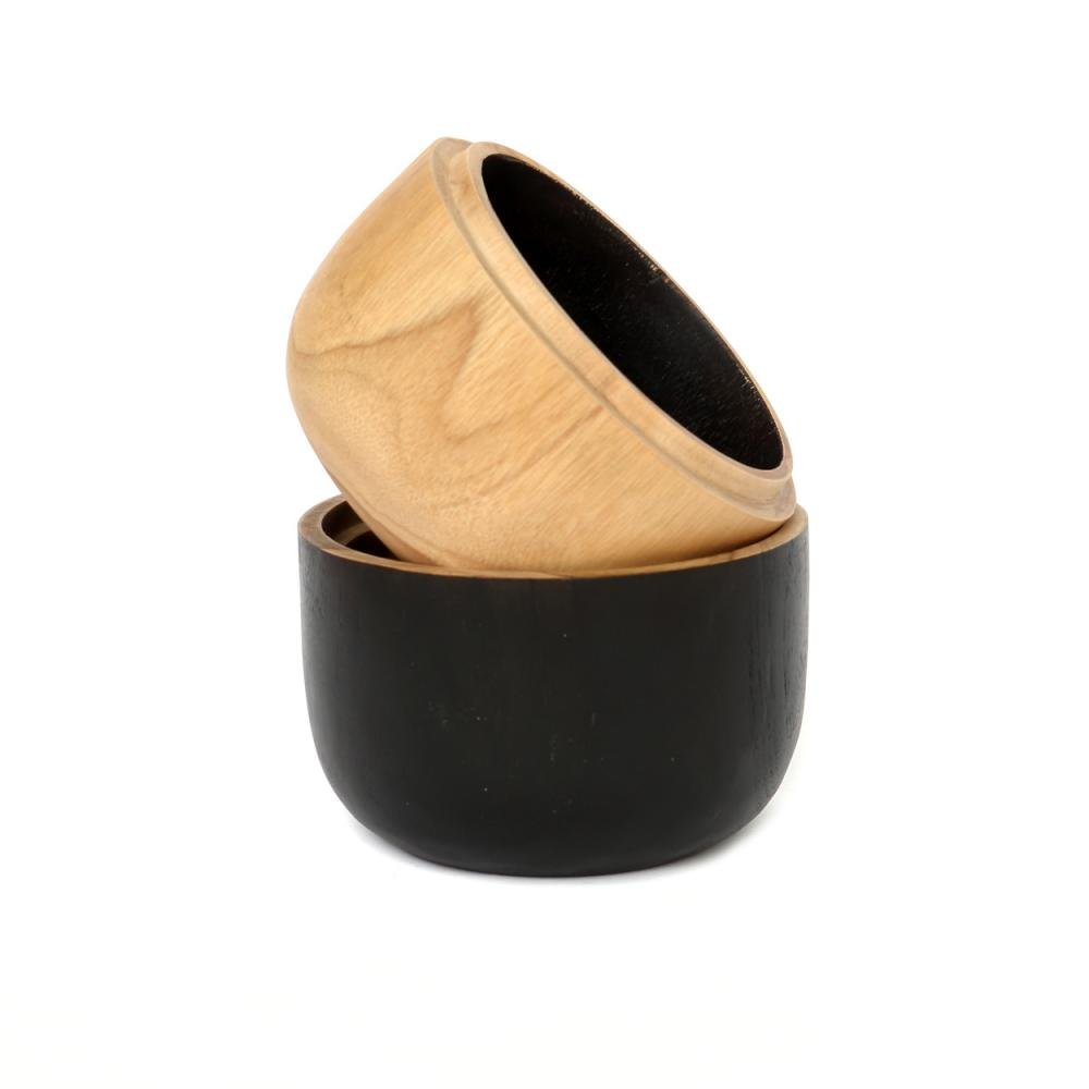 BONDI DOUBLE BOWL | NATURAL + BLACK - Green Design Gallery