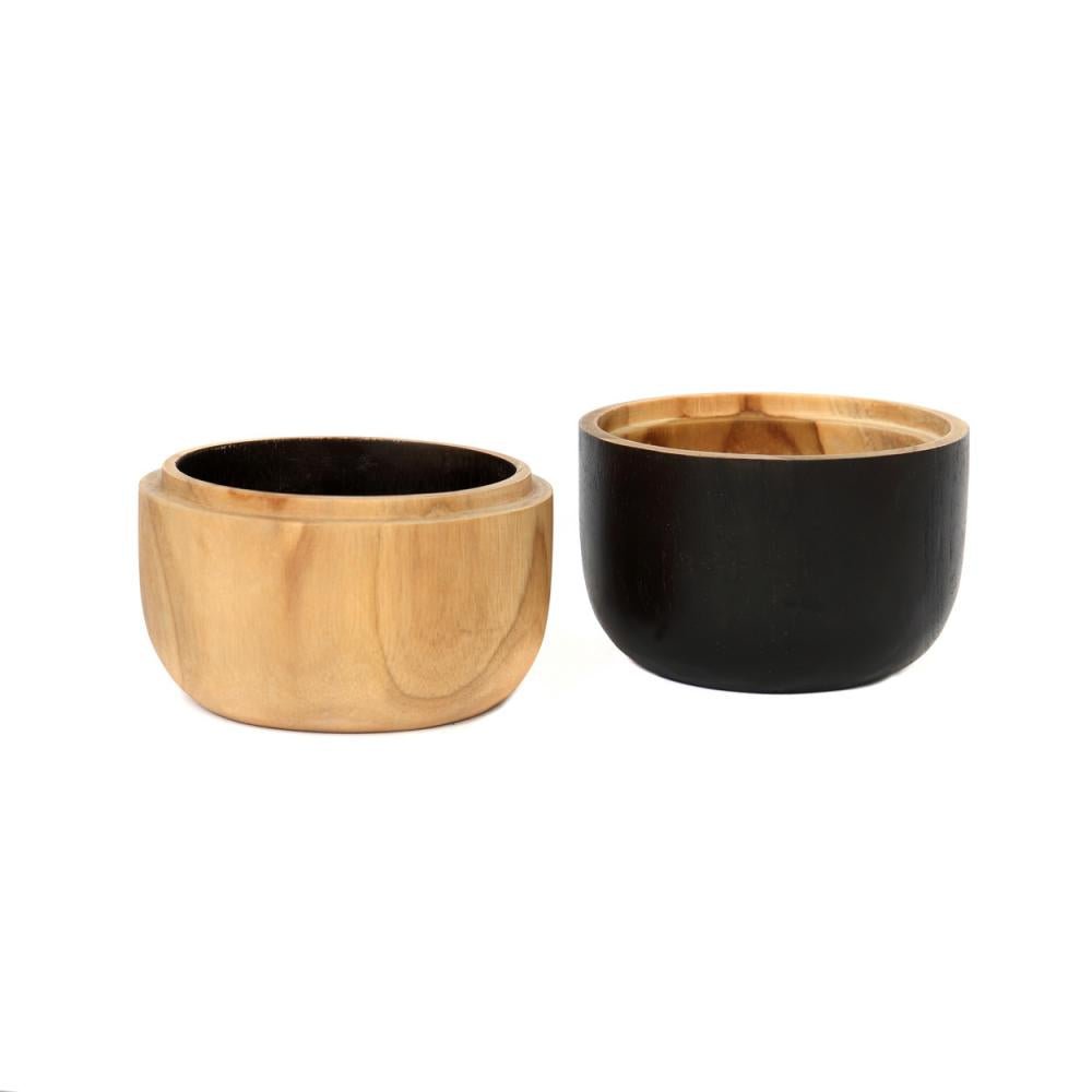 BONDI DOUBLE BOWL | NATURAL + BLACK - Green Design Gallery