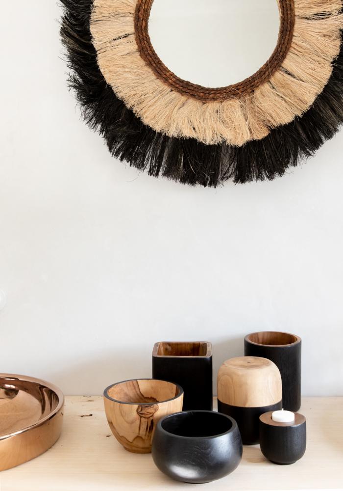 BONDI DOUBLE BOWL | NATURAL + BLACK - Green Design Gallery