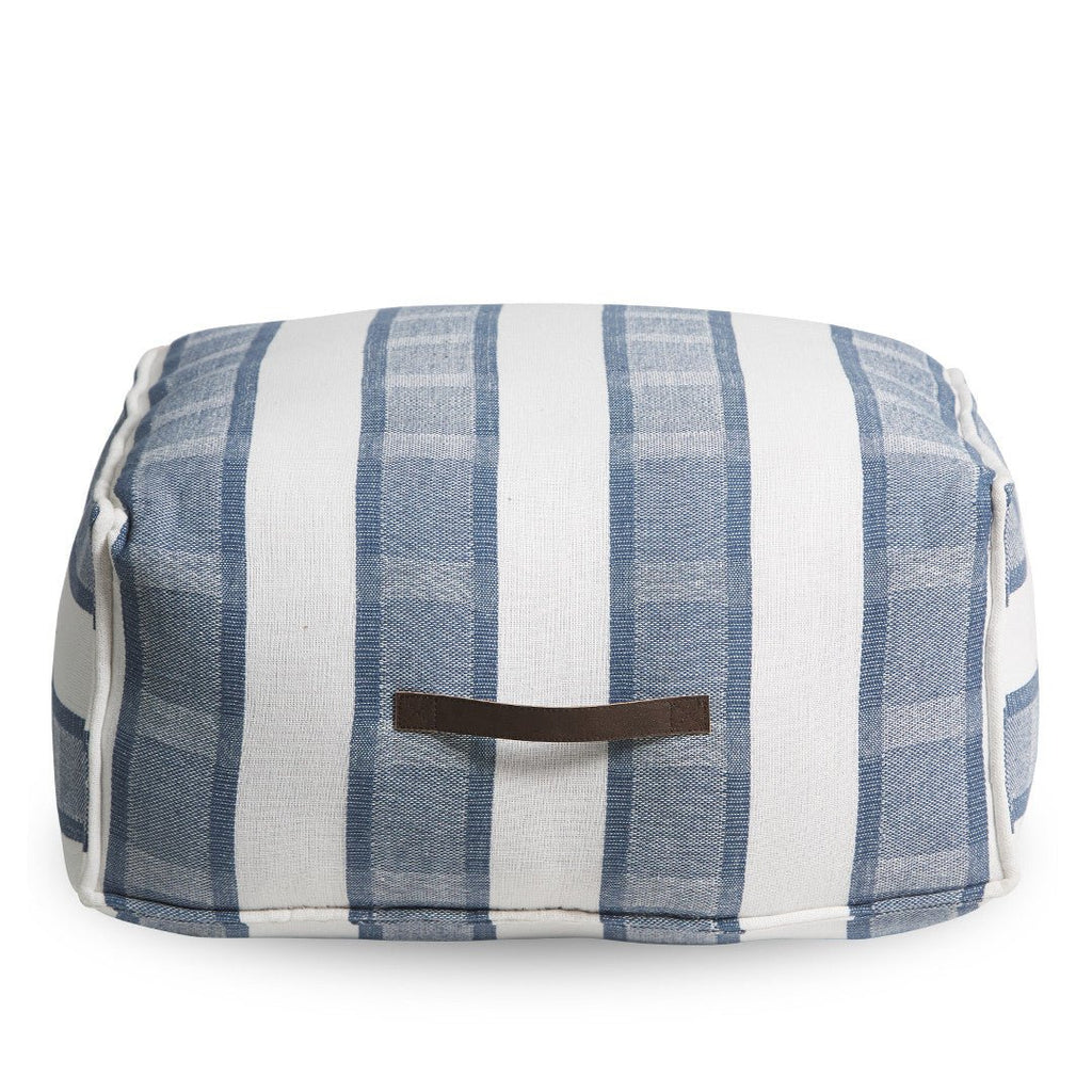 BOURNE OTTOMAN | RECYCLED MIX FIBRE | OCEAN - Green Design Gallery