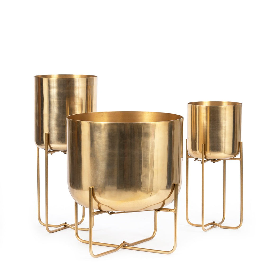 BRASS PLANTER | 3 SIZES - Green Design Gallery
