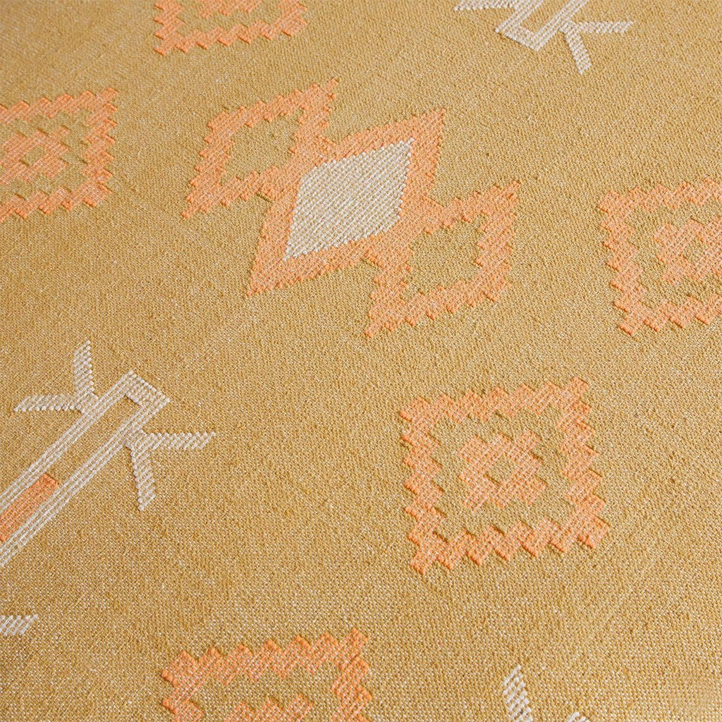 BROOKLYN ROUND OTTOMAN | MUSTARD - Green Design Gallery