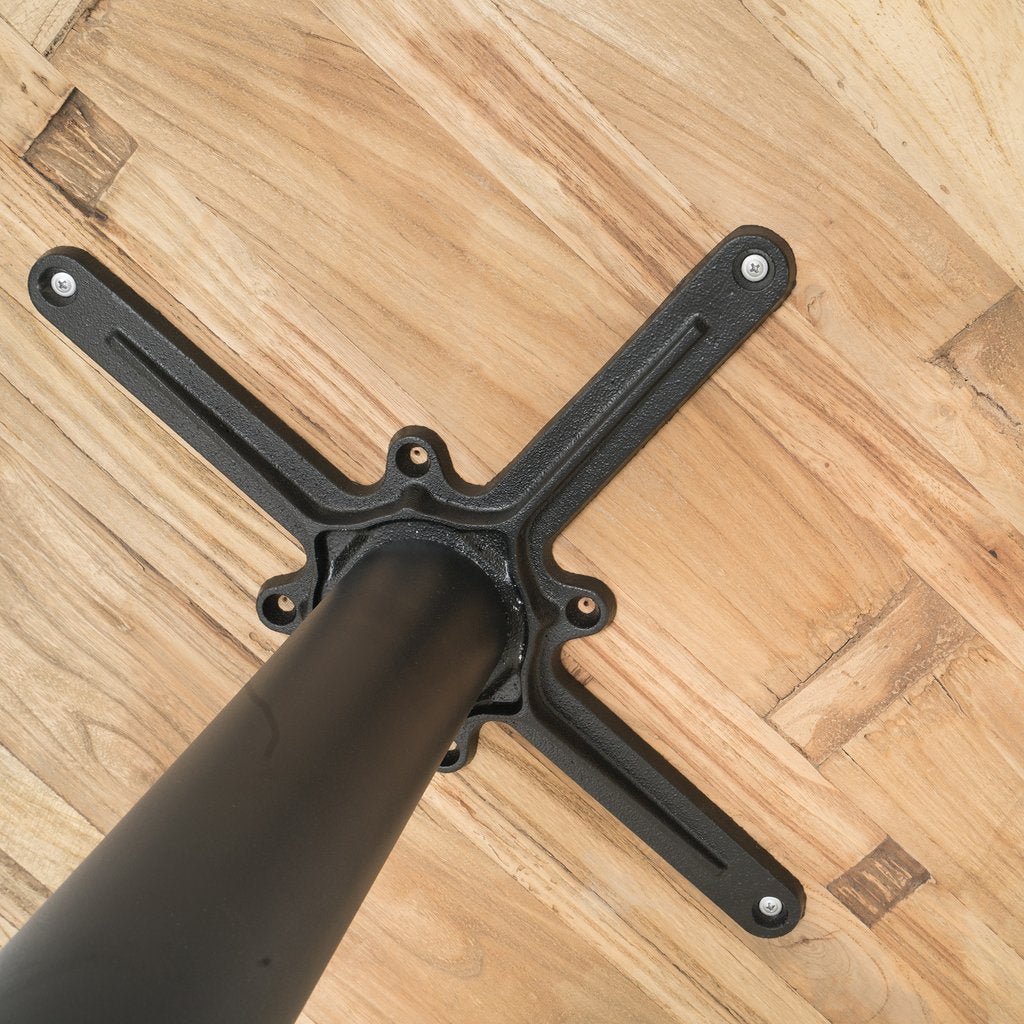 BRUNSWICK BAR TABLE / RECLAIMED ELM WOOD / BLACK - Green Design Gallery