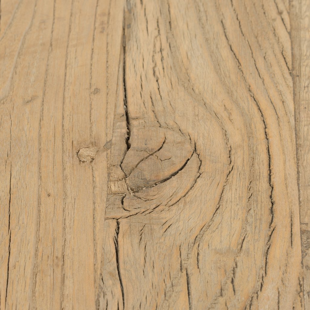 BRUNSWICK DINING TABLE / RECLAIMED ELM WOOD / WHITE - Green Design Gallery