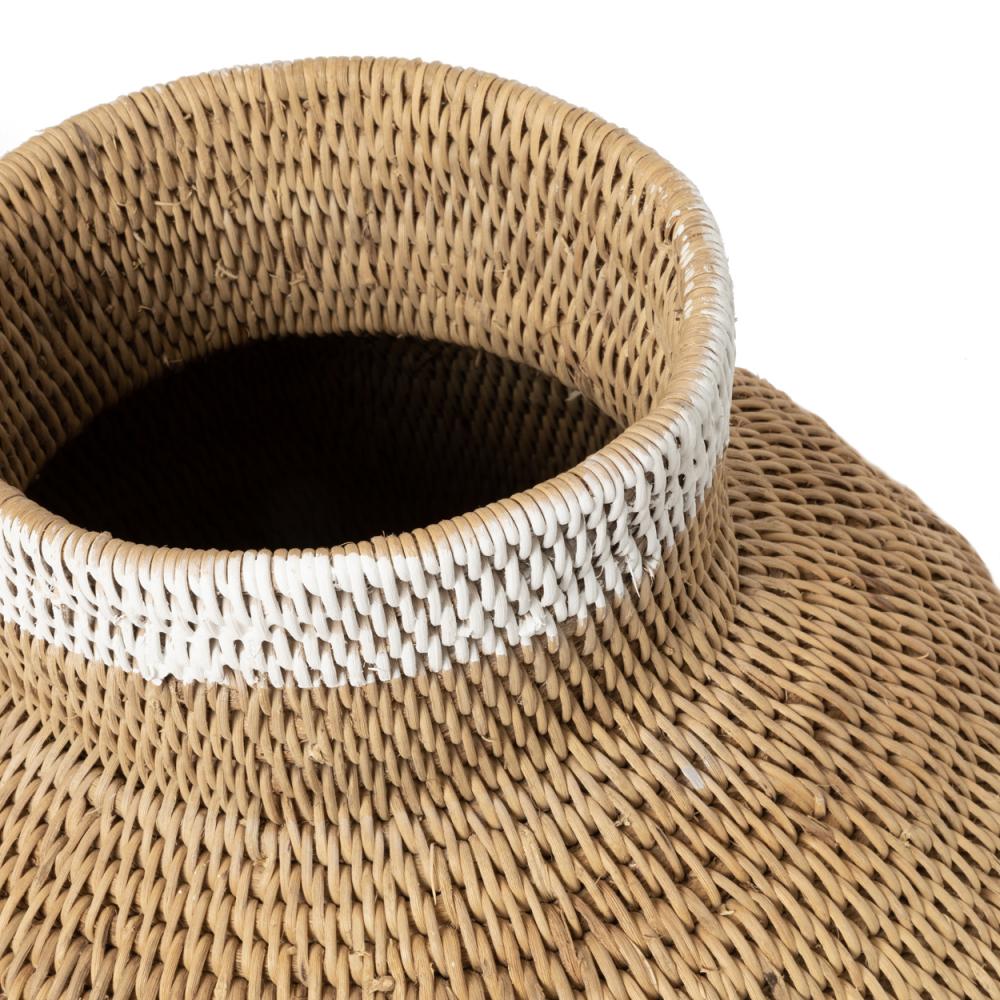 BUHERA BASKETS | FAIR TRADE | NATURAL + WHITE | 3 SIZES - Green Design Gallery