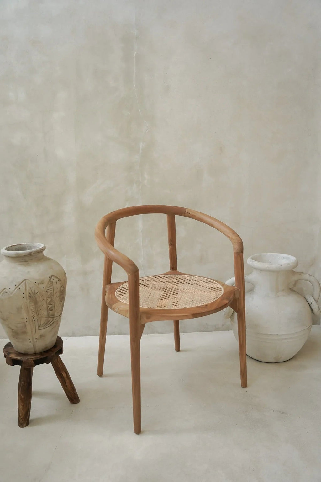 BULAT RATTAN + TEAK DINING CHAIR | NATURAL | SET OF 2 - Green Design Gallery