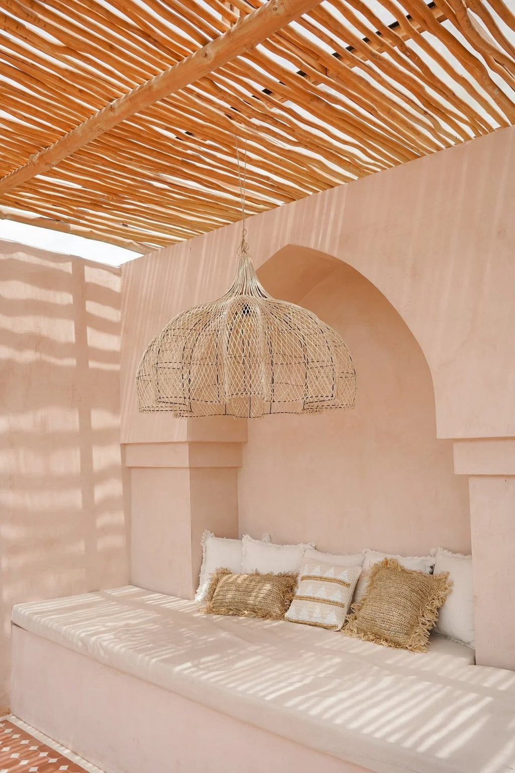 BUNGA PENDANT SHADE | NATURAL RATTAN | XL - Green Design Gallery