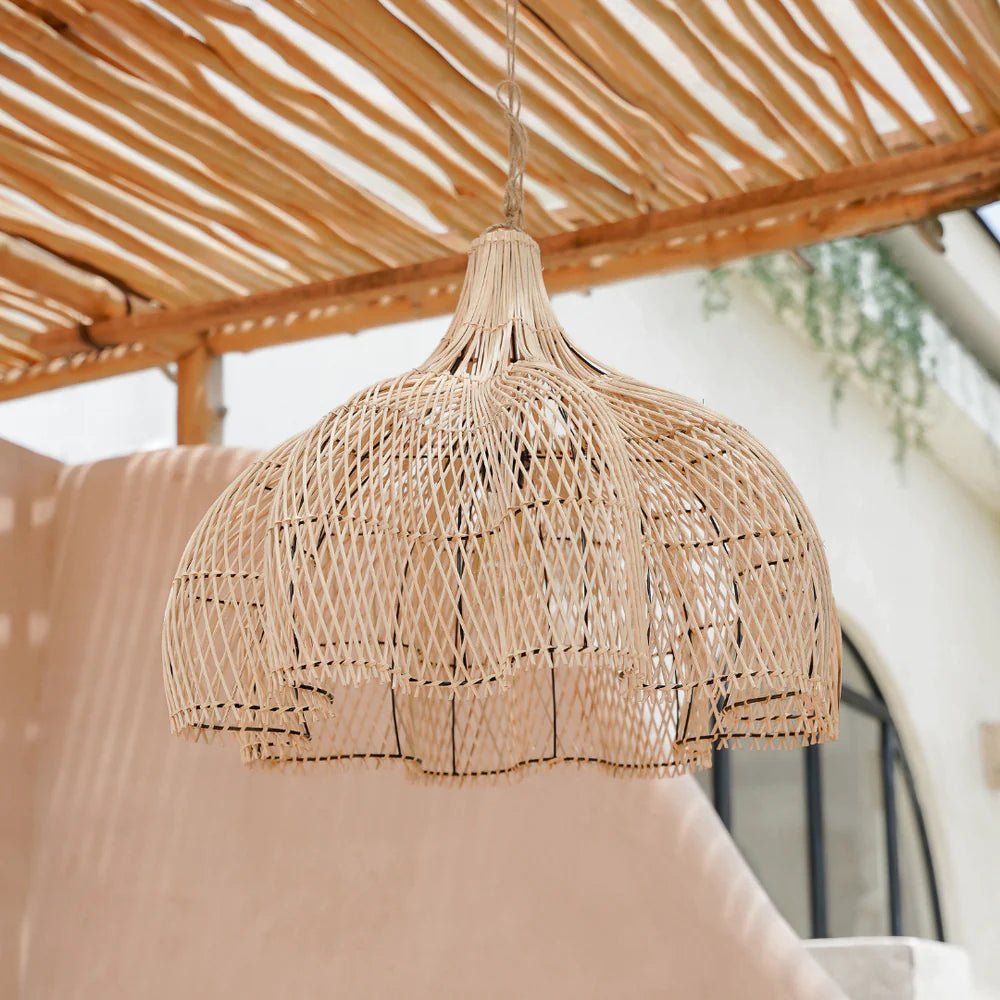 BUNGA PENDANT SHADE | NATURAL RATTAN | XL - Green Design Gallery