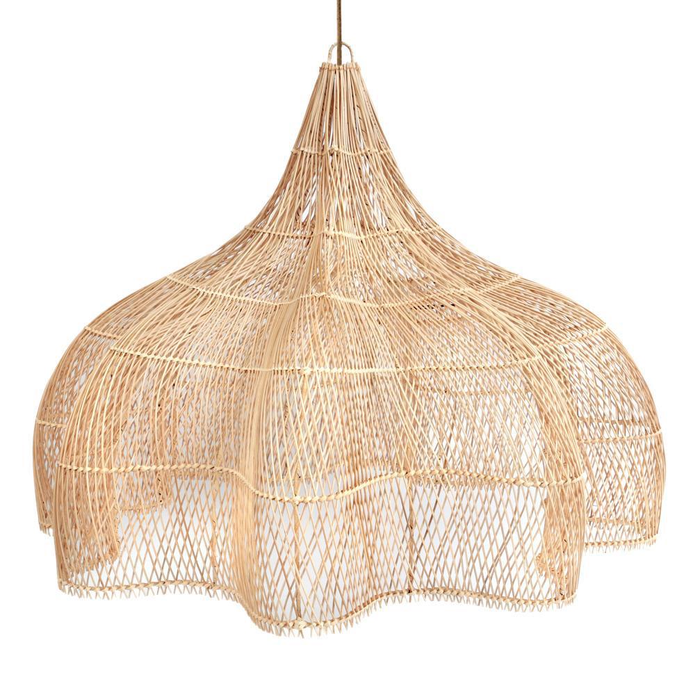 BUNGA PENDANT SHADE | NATURAL RATTAN | XL - Green Design Gallery