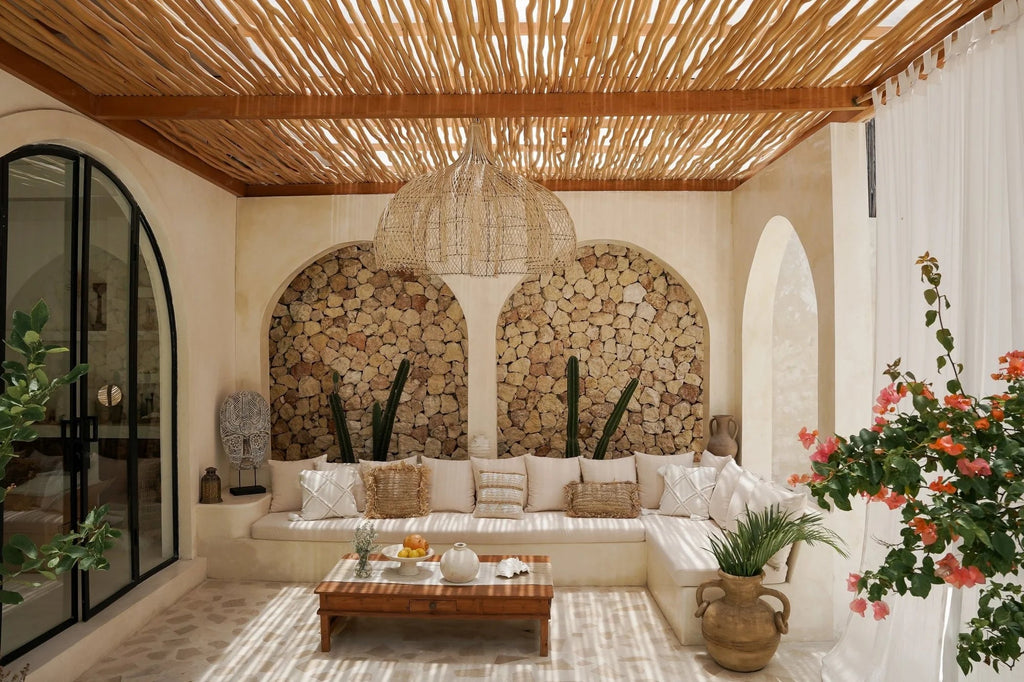 BUNGA PENDANT SHADE | NATURAL RATTAN | XL - Green Design Gallery