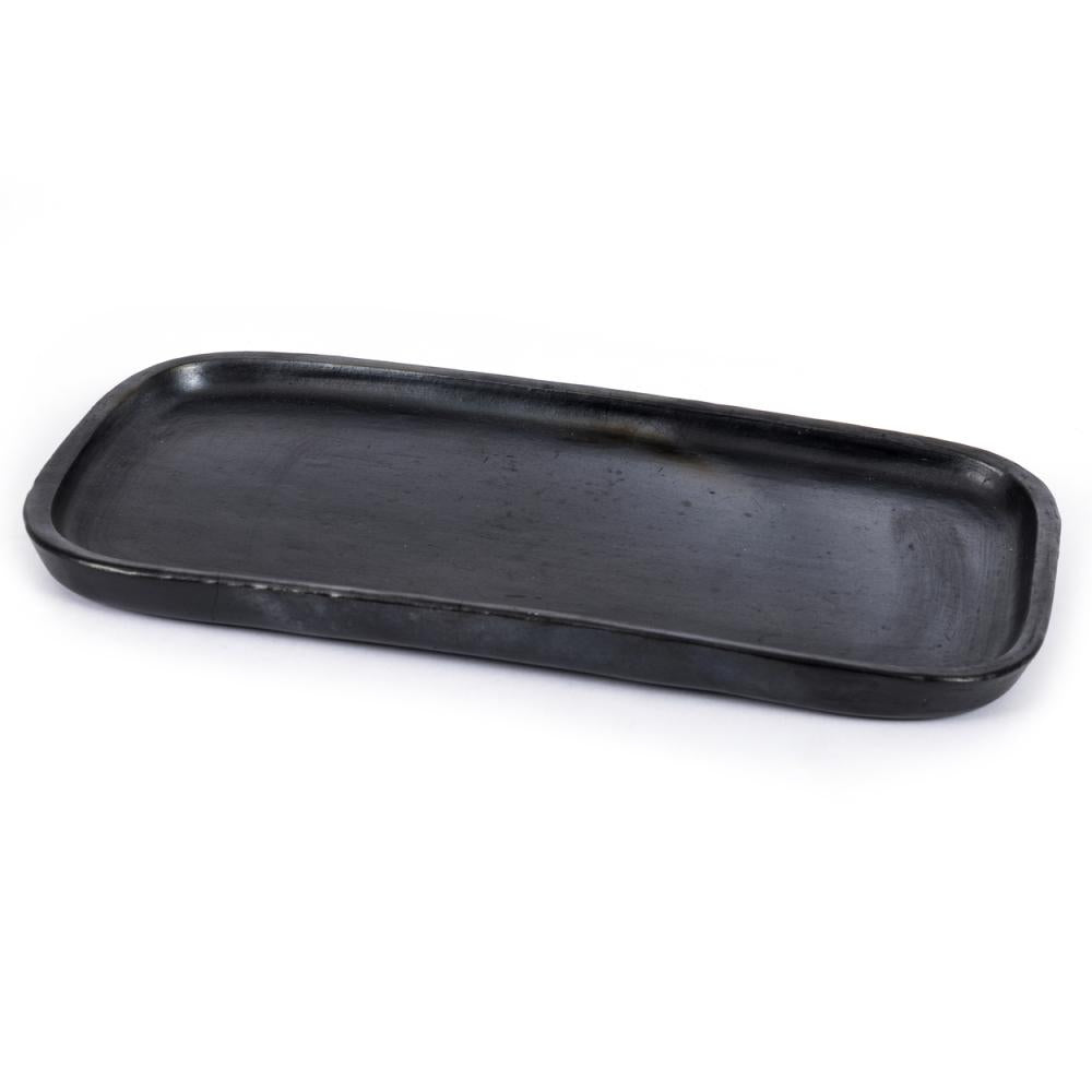 BURNED SERVING PLATE | BLACK - Green Design Gallery