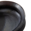 BURNED TERRACOTTA OVAL POT WITH LID | BLACK - Green Design Gallery