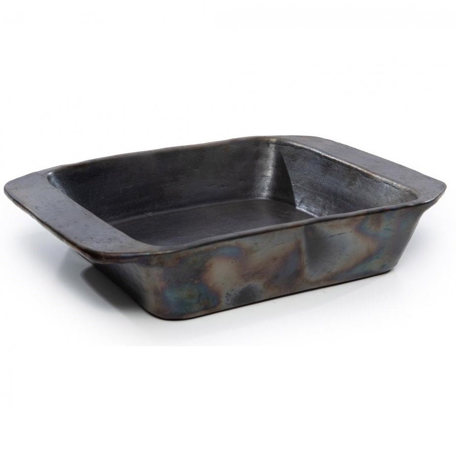 BURNED TERRACOTTA OVEN TRAY | BLACK - Green Design Gallery