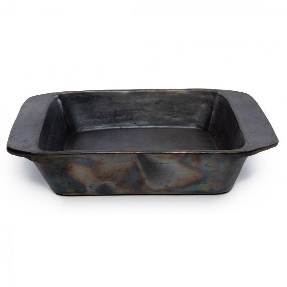BURNED TERRACOTTA OVEN TRAY | BLACK - Green Design Gallery