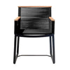 CABLE ARMCHAIR | BLACK | IN-OUTDOOR - Green Design Gallery