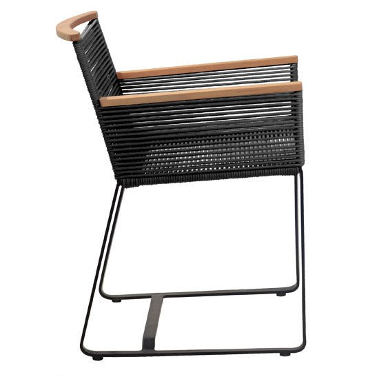 CABLE ARMCHAIR | BLACK | IN-OUTDOOR - Green Design Gallery