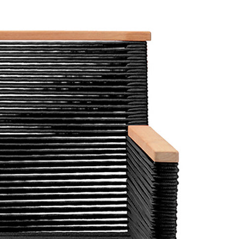 CABLE ARMCHAIR | BLACK | IN-OUTDOOR - Green Design Gallery