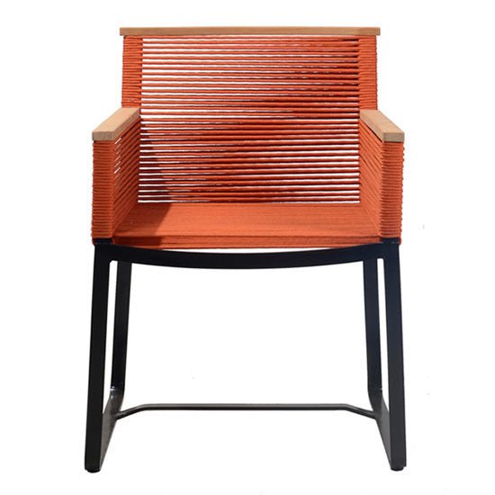 CABLE ARMCHAIR | ORANGE | IN-OUTDOOR - Green Design Gallery