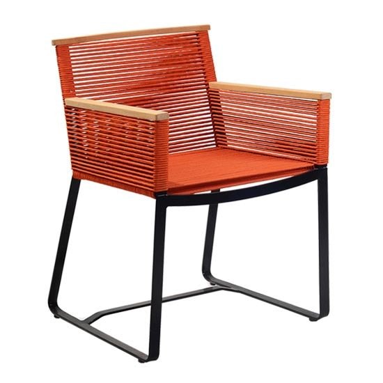 CABLE ARMCHAIR | ORANGE | IN-OUTDOOR - Green Design Gallery