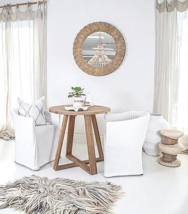 CAFE TABLE / RECLAIMED TEAK / INDOORS-OUDOORS - Green Design Gallery