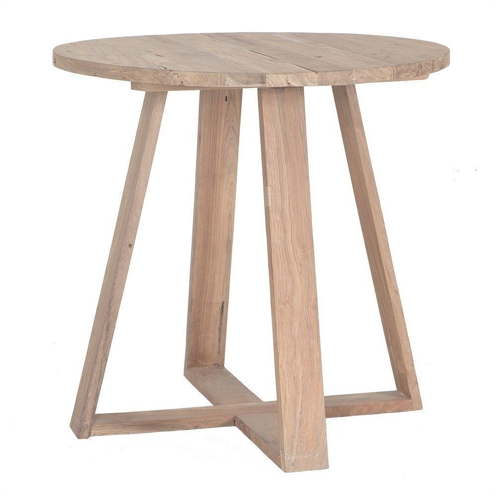 CAFE TABLE / RECLAIMED TEAK / INDOORS-OUDOORS - Green Design Gallery