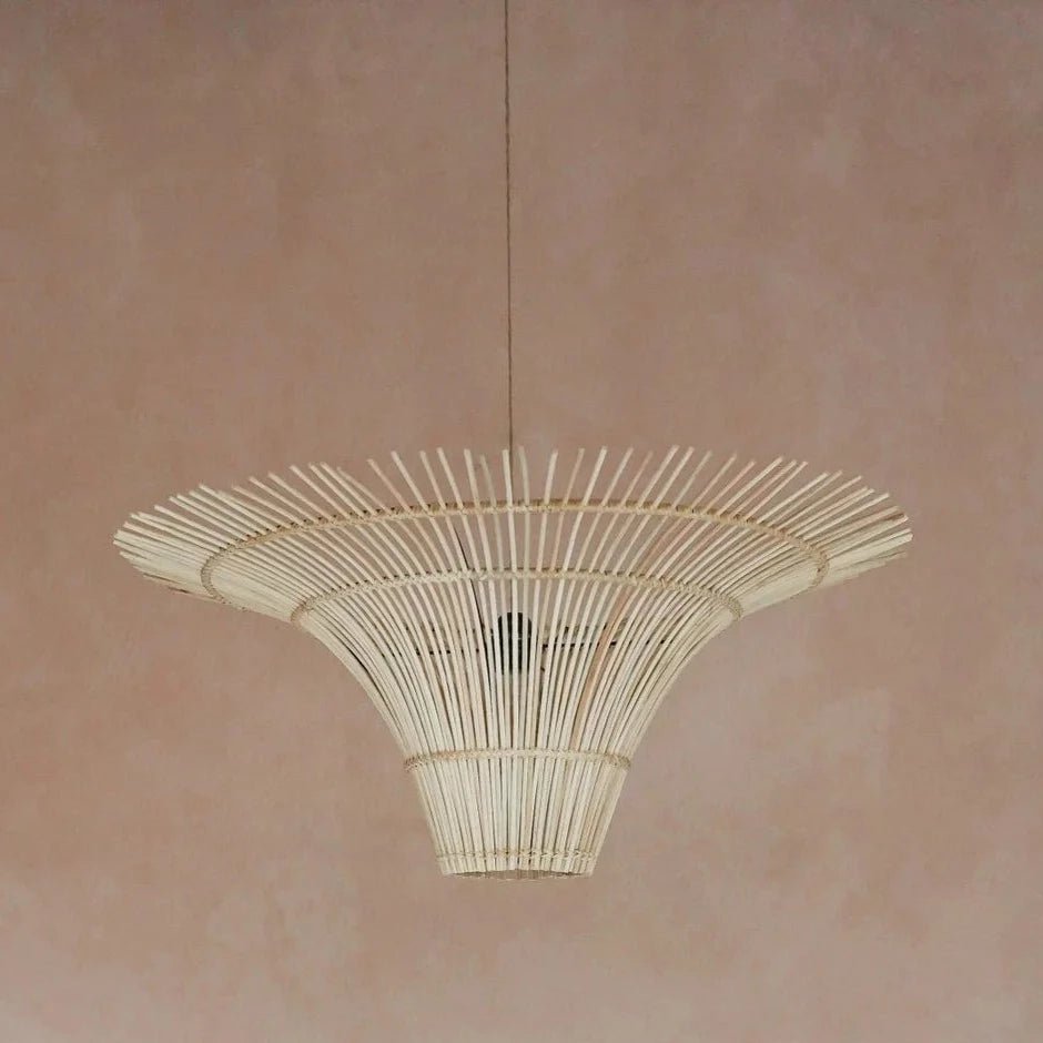 CALA PENDANT SHADE | NATURAL RATTAN - Green Design Gallery