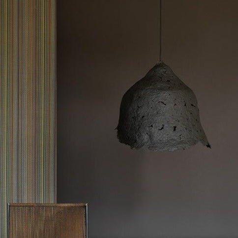 CALIX OF FLOWER PENDANT LAMP | PAPIER-MACHE | 20 CM DIAMETER - Green Design Gallery