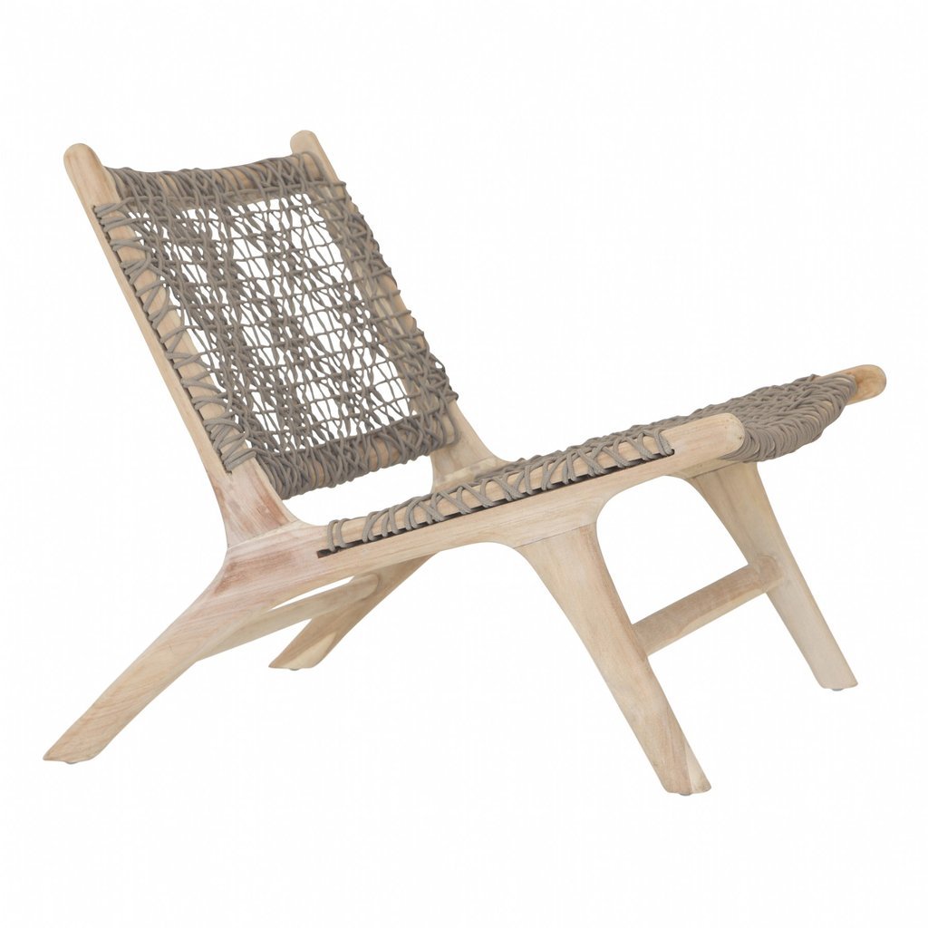 CAPE TOWN OCCASIONAL CHAIR | TAUPE OUTDOOR ROPE - Green Design Gallery