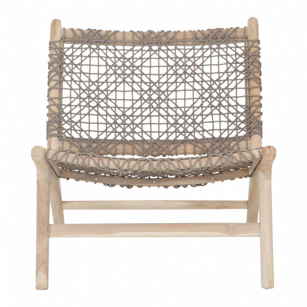 CAPE TOWN OCCASIONAL CHAIR | TAUPE OUTDOOR ROPE - Green Design Gallery