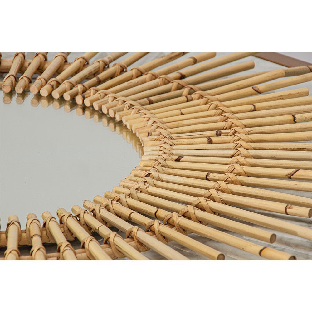 CASA ROUND WALL MIRROR / NATURAL - Green Design Gallery