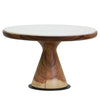 CASA SIDE TABLE LOW / WHITE MARBLE TOP - Green Design Gallery
