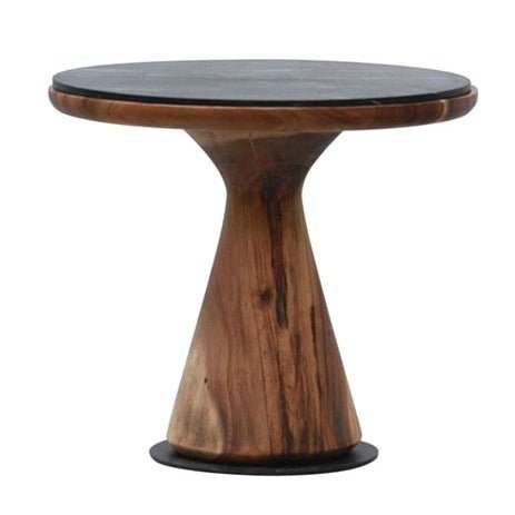 CASA SIDE TABLE MEDIUM / BLACK MARBLE TOP - Green Design Gallery