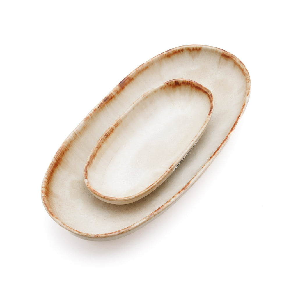 CASCAIS OVAL PLATE | MEDIUM | SET OF 6 - Green Design Gallery