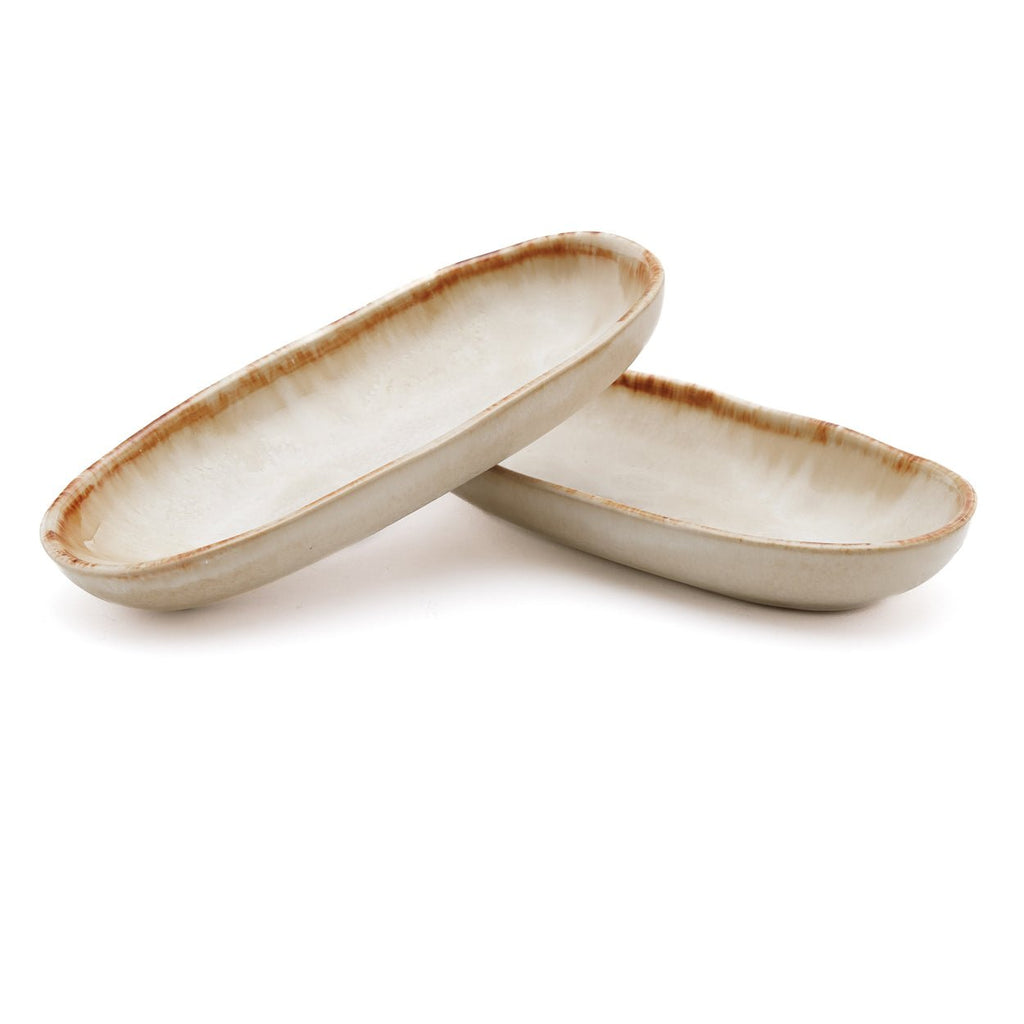 CASCAIS OVAL PLATE | MEDIUM | SET OF 6 - Green Design Gallery