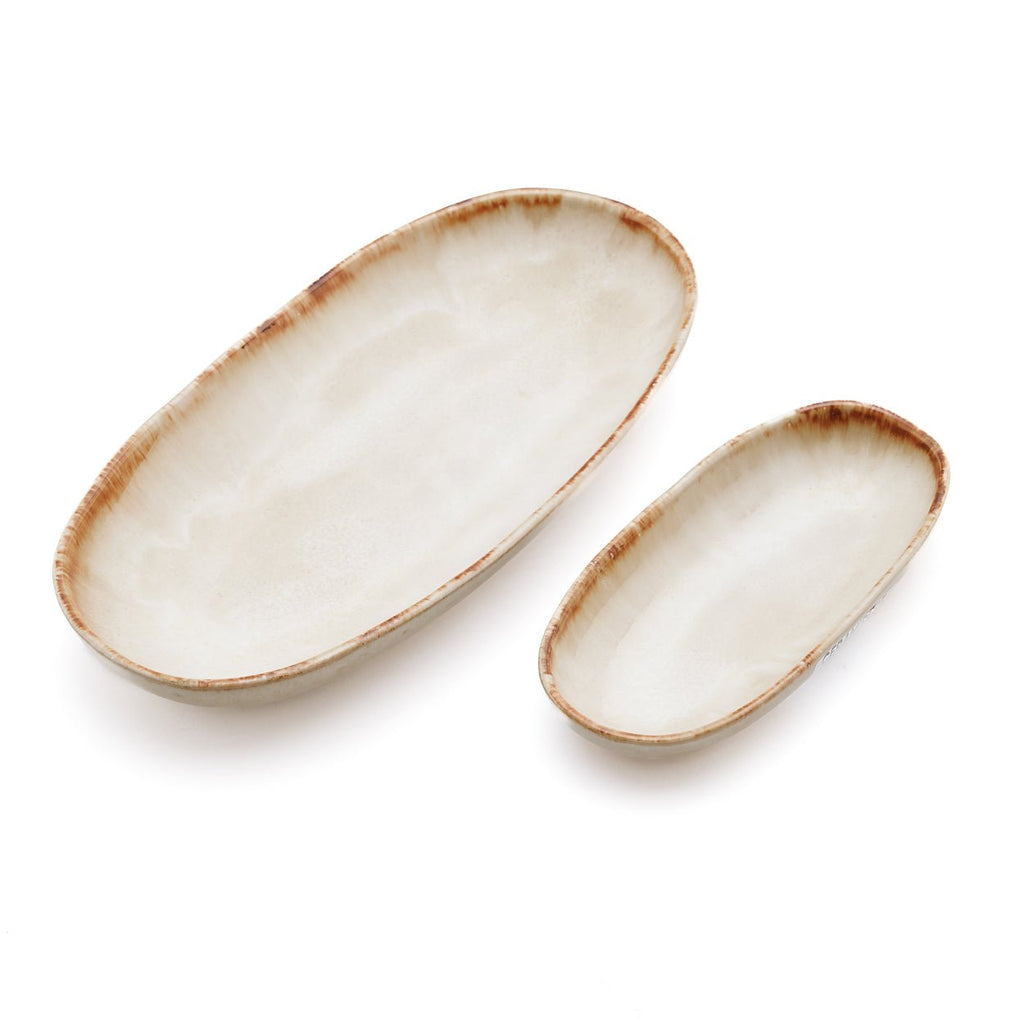 CASCAIS OVAL PLATE | MEDIUM | SET OF 6 - Green Design Gallery