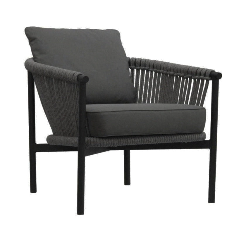 CATALAN LOUNGE CHAIR / GRANIT - DARK GREY - BLACK (INDOOR-OUTDOOR) - Green Design Gallery
