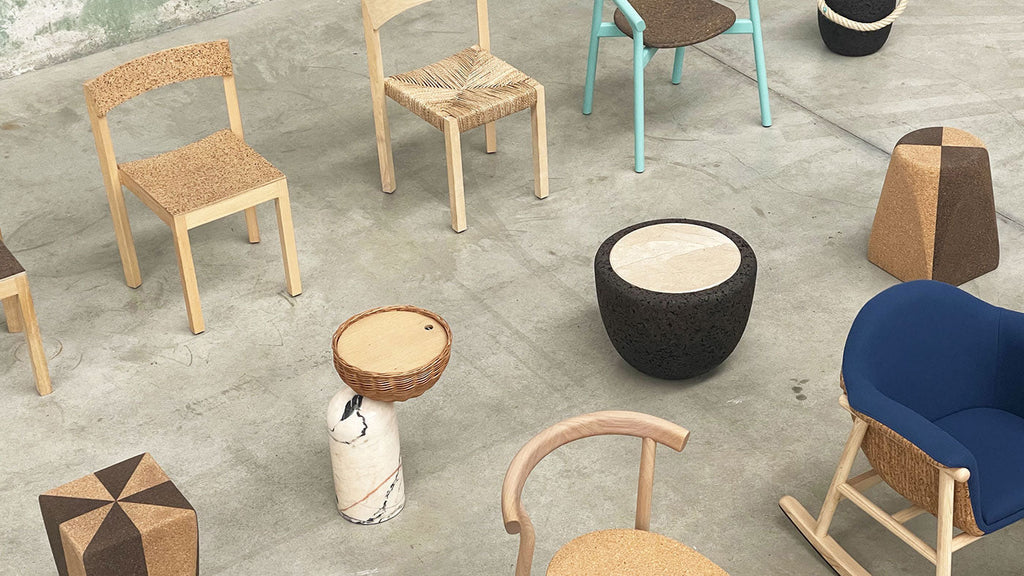 CELESTE SIDE TABLE | MARBLE BASE +WICKER BASKET - Green Design Gallery