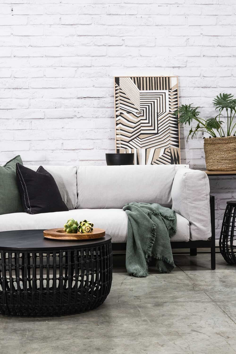 CESTA COFFEE TABLE | BLACK - Green Design Gallery