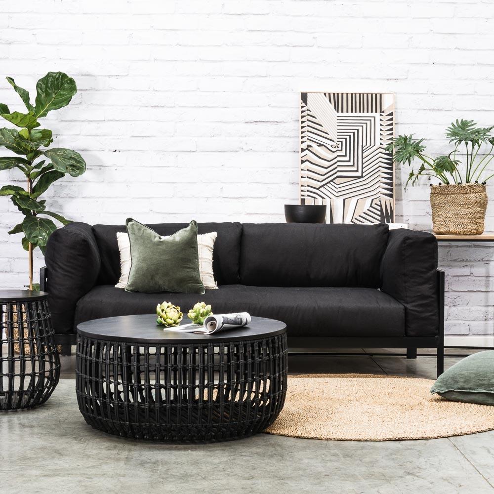 CESTA SIDE TABLE | BLACK - Green Design Gallery