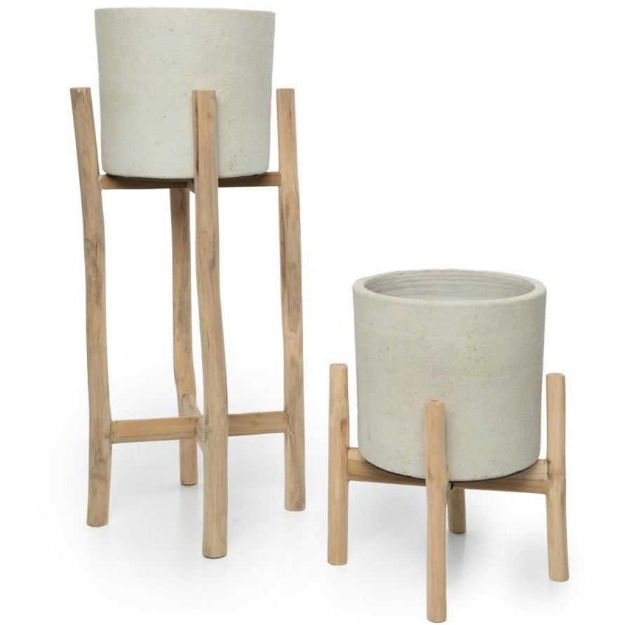 CHALK PLANTER | SOFT GREY | 2 SIZES - Green Design Gallery