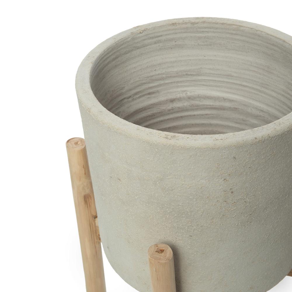 CHALK PLANTER | SOFT GREY | 2 SIZES - Green Design Gallery