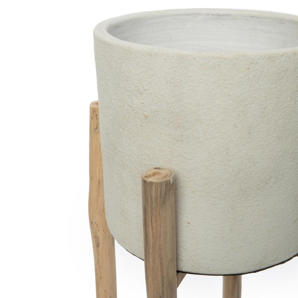 CHALK PLANTER | SOFT GREY | 2 SIZES - Green Design Gallery