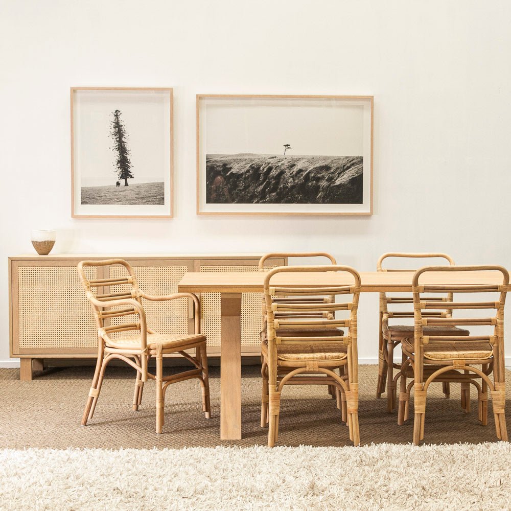 CHANIA DINING CHAIR / RATTAN - Green Design Gallery