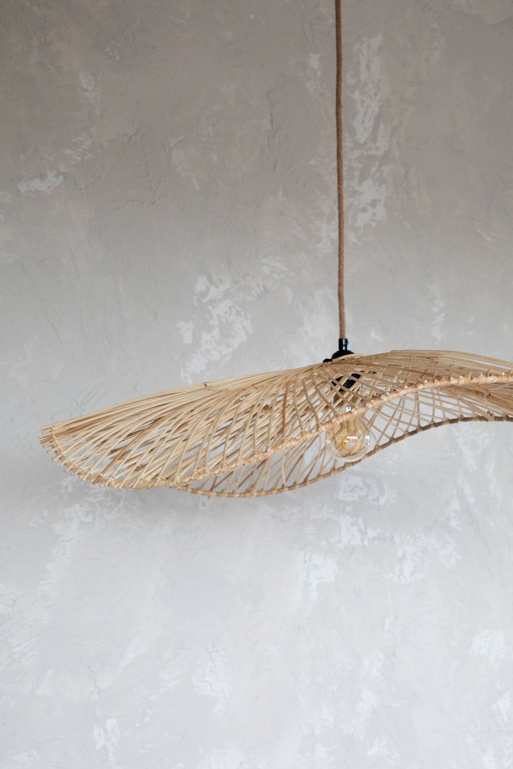 CHAPEAU PENDANT SHADE | NATURAL RATTAN - Green Design Gallery