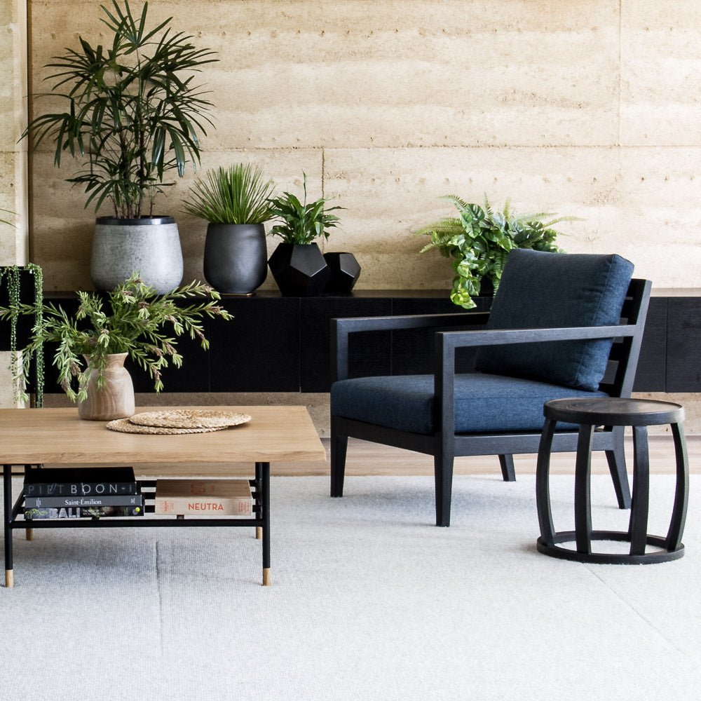 CHAPUNG SIDE TABLE / CHARCOAL OAK - Green Design Gallery